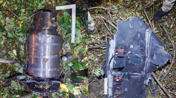 FOTO Motor turbo-reactiv, aripi și componente electronice, găsite după explozia din raionul Briceni