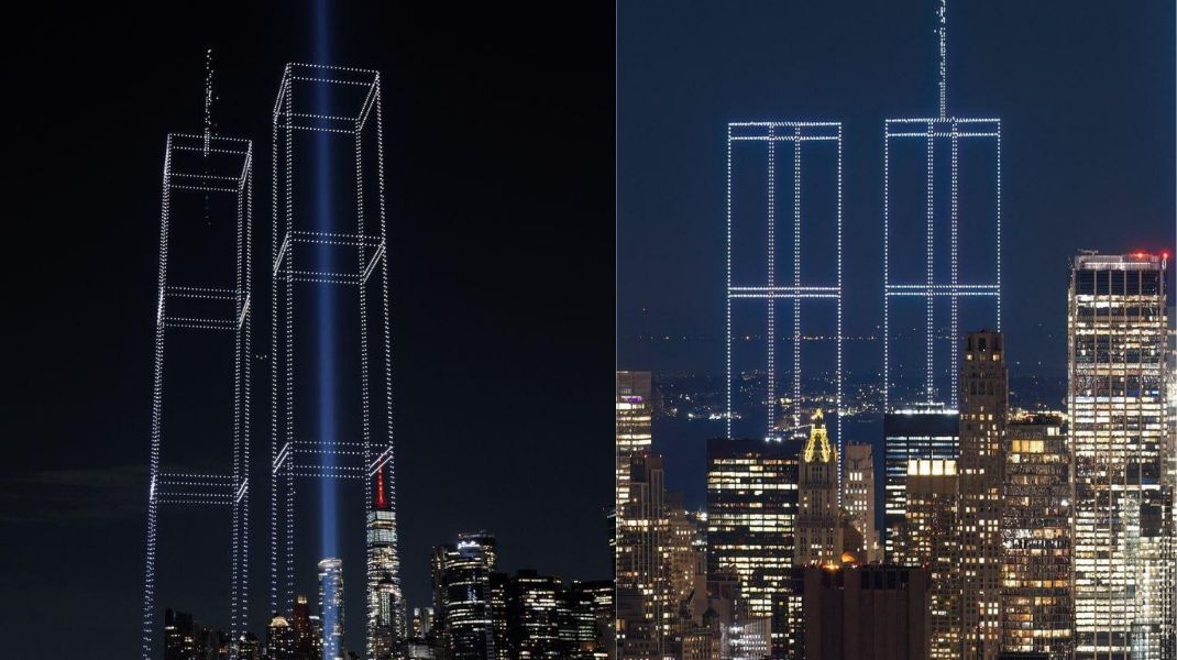 VIDEO 25 de ani de la 11 septembrie: Turnurile Gemene au prins contur pe cerul New Yorkului