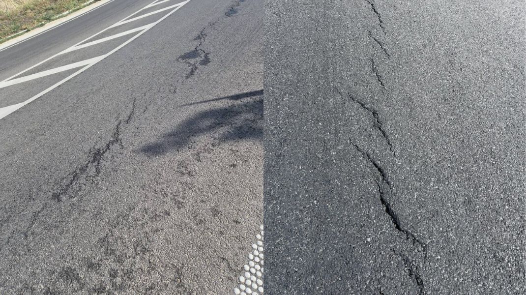 Autoritățile verifică lucrările de pe drumul Hîncești–Lăpușna–M1, după apariția fotografiilor cu asfaltul crăpat