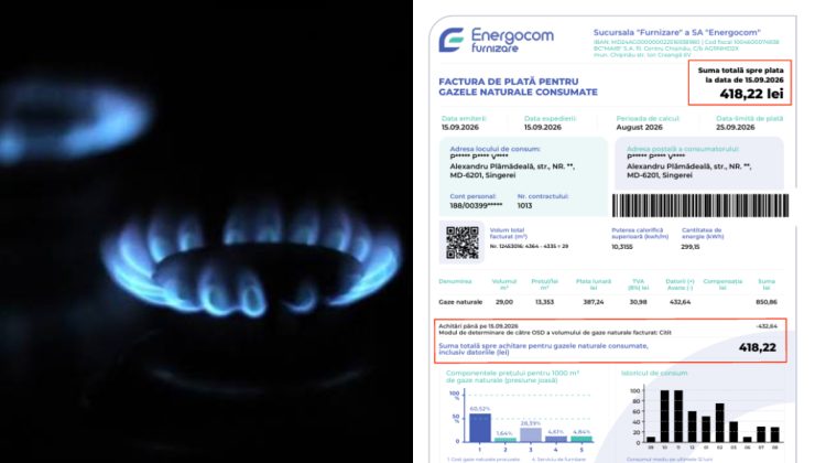 VIDEO Schimbări în facturile Energocom: Va apărea un rând nou pentru plățile efectuate