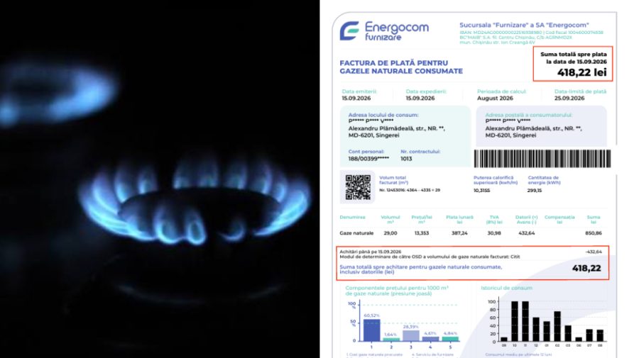 VIDEO Schimbări în facturile Energocom: Va apărea un rând nou pentru plățile efectuate