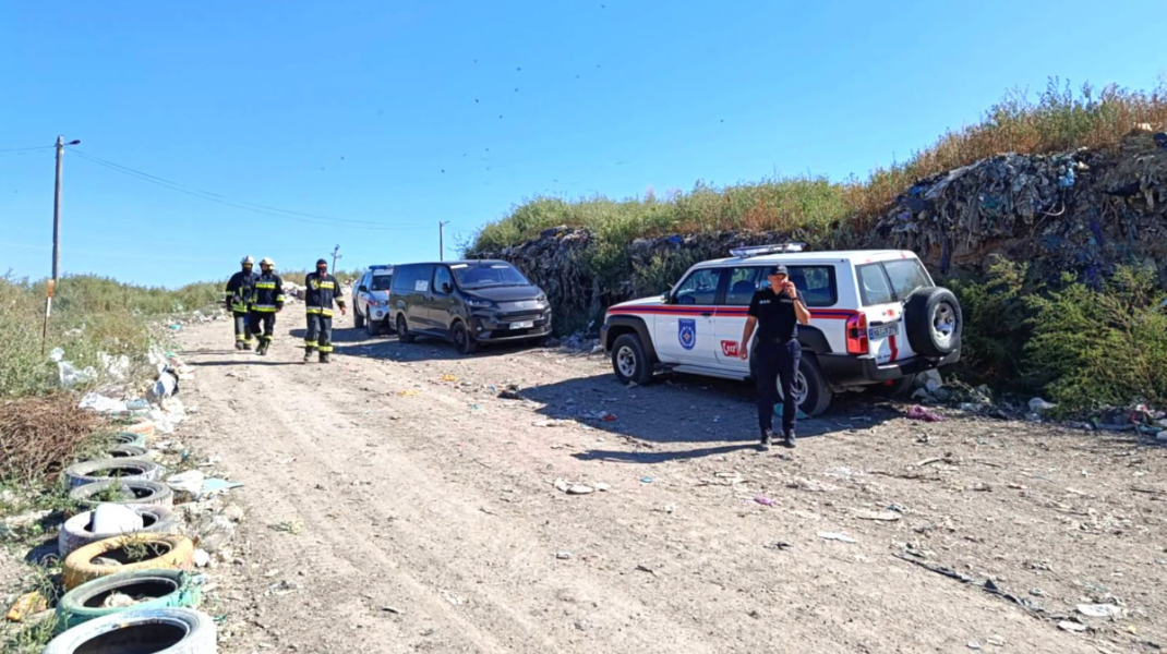 Incendiu la poligonul de depozitare a deșeurilor din Bălți: Au ars circa 400 de metri pătrați