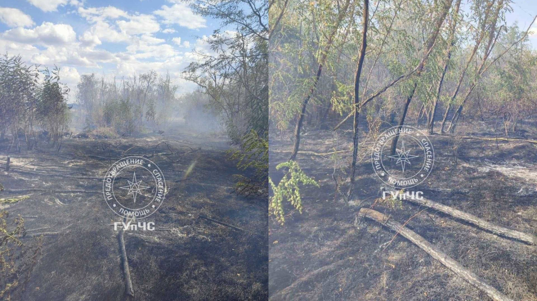 FOTO Incendiu în regiunea transnistreană: Aproximativ 10 hectare de vegetație uscată, distruse