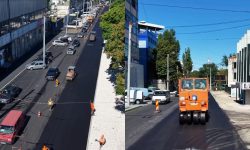VIDEO Strada Mitropolit Dosoftei, aproape de finalizarea lucrărilor: Se aplică ultimul strat de asfalt