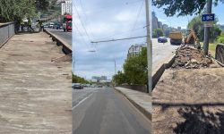 Chișinău: Au început lucrările de reparație a podului de pe bulevardul Renașterii Naționale