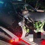 Accident nocturn la Glodeni: Un șofer a pierdut controlul volanului și s-a izbit de un pilon