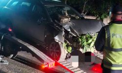 Accident nocturn la Glodeni: Un șofer a pierdut controlul volanului și s-a izbit de un pilon
