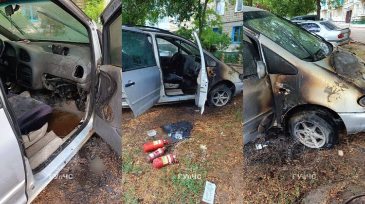Două automobile de model Volkswagen, cuprinse de flăcări, la Grigoriopol și Tiraspol