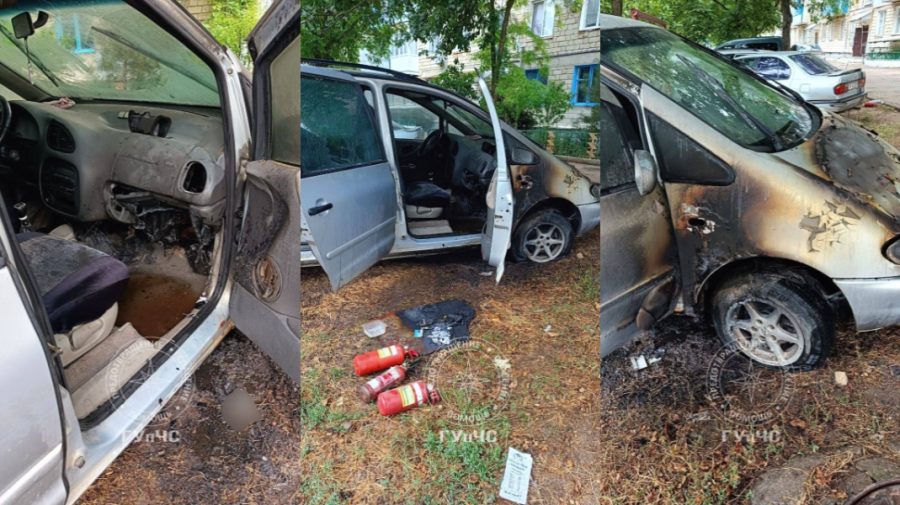 Două automobile de model Volkswagen, cuprinse de flăcări, la Grigoriopol și Tiraspol