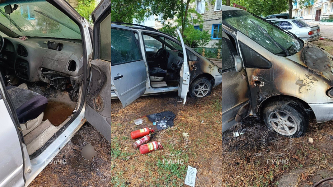 Două automobile de model Volkswagen, cuprinse de flăcări, la Grigoriopol și Tiraspol
