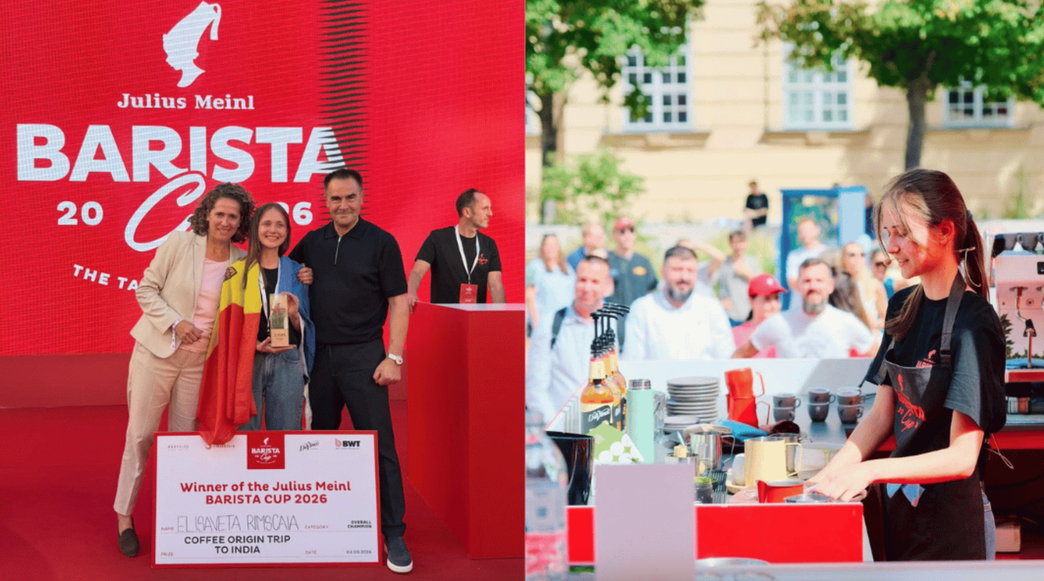 O moldoveancă, campioană la concursul mondial de barista! Are 20 de ani și lucrează la o patiserie din Chișinău