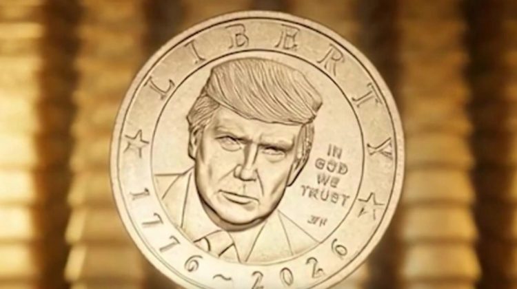 Moneda de 1 dolar cu chipul lui Trump a fost lansată în SUA