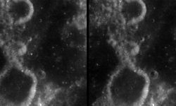 Fenomen rar, o dată la 100 de ani: O sondă NASA surprinde formarea unui crater imens pe Lună