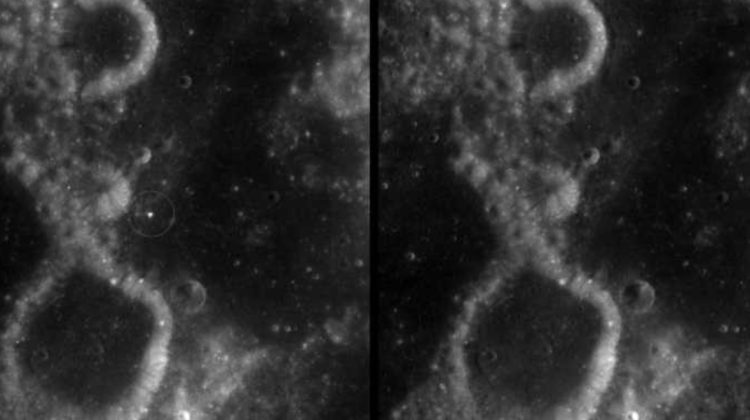 Fenomen rar, o dată la 100 de ani: O sondă NASA surprinde formarea unui crater imens pe Lună