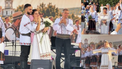 VIDEO Nuntă cu tot orașul de față! Doi tineri din Criuleni s-au căsătorit chiar de hramul localității