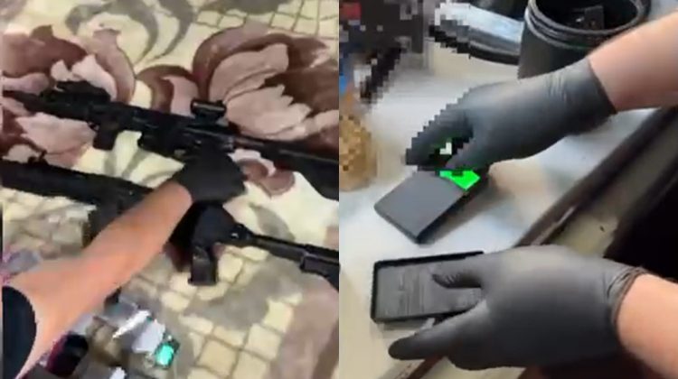 VIDEO Percheziții la Bălți: Droguri, armă și un dispozitiv pentru consum, găsite în casa unui tânăr