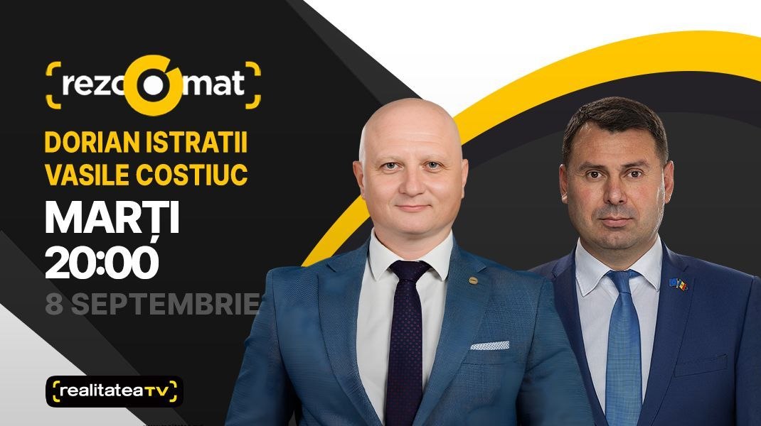 Actualitatea politică, în dezbateri! Deputații Dorian Istratii și Vasile Costiuc sunt invitații emisiunii Rezoomat