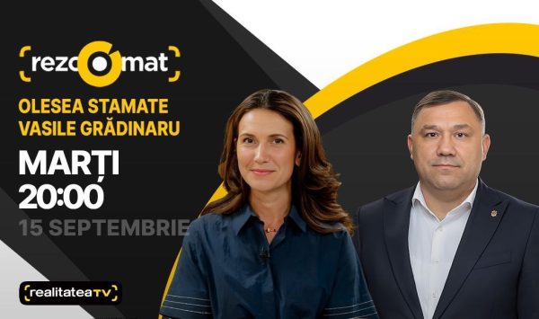 Actualitatea politică, în dezbateri! Olesea Stamate și Vasile Grădinaru sunt invitații emisiunii Rezoomat