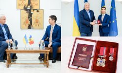 Mihai Popșoi s-a întâlnit cu omologul său ucrainean: Sybiha i-a înmânat Ordinul „Pentru Merit”