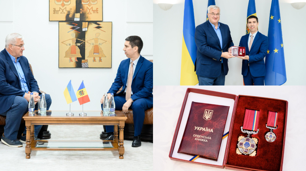 Mihai Popșoi s-a întâlnit cu omologul său ucrainean: Sybiha i-a înmânat Ordinul „Pentru Merit”