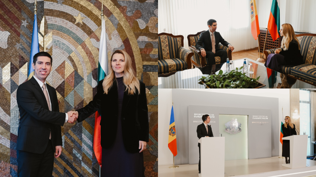 Moldova, sprijinită de Bulgaria în parcursul european. Mihai Popșoi s-a întâlnit cu omologul său bulgar