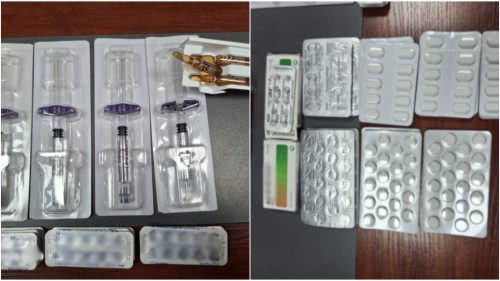 Produse cosmetologice și comprimate nedeclarate, depistate în bagajele unor pasagere