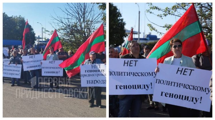 Un nou protest la Bender: Oamenii au fost adunați în apropierea postului ilegal de control