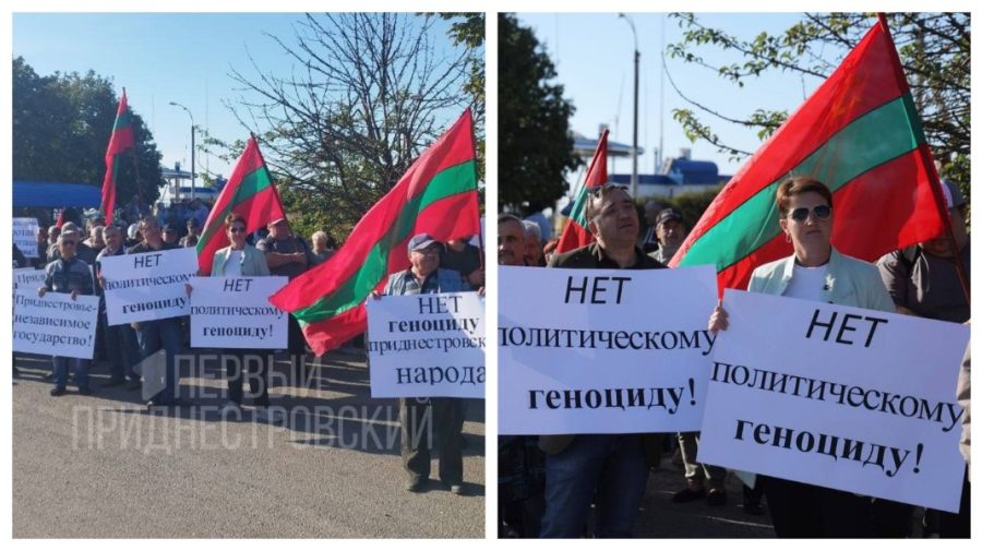 Un nou protest la Bender: Oamenii au fost adunați în apropierea postului ilegal de control