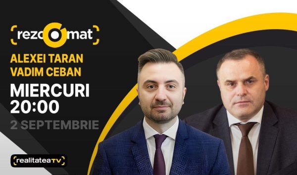 Directorul ANRE, Alexei Taran și președintele interimar Moldovagaz, Vadim Ceban, sunt invitații emisiunii Rezoomat!