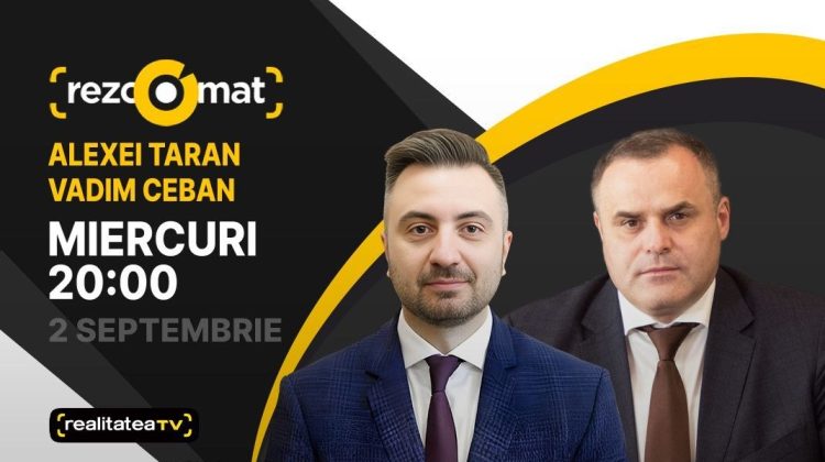 Directorul ANRE, Alexei Taran și președintele interimar Moldovagaz, Vadim Ceban, sunt invitații emisiunii Rezoomat!