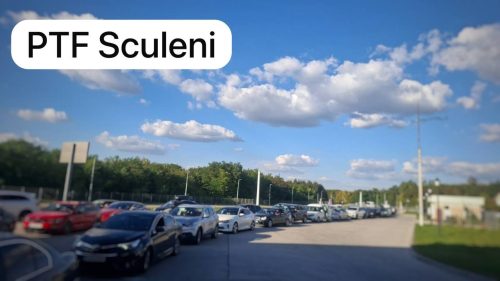 Cozi la Vama Sculeni, pe sensul de ieșire din Republica Moldova