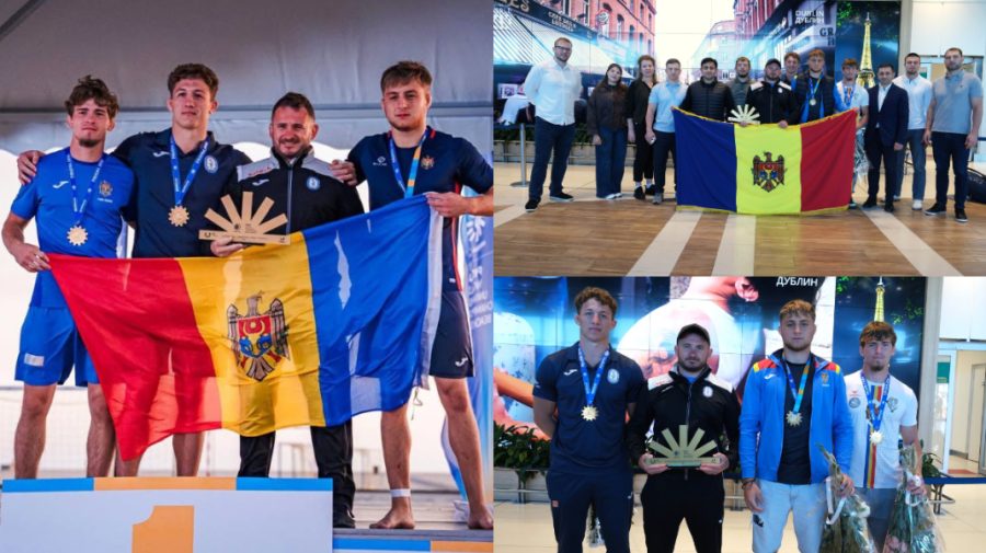 Aur pentru Moldova! Trei sportivi au devenit campioni mondiali universitari la lupte pe plajă