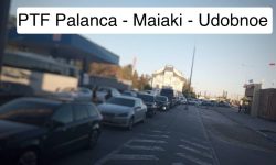 Aglomerație în punctul de trecere a frontierei Palanca, pe sensul de ieșire din Republica Moldova