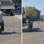 Un viceprimar s-a dus cu un obuz în mână, pe scuter, până la postul de poliție