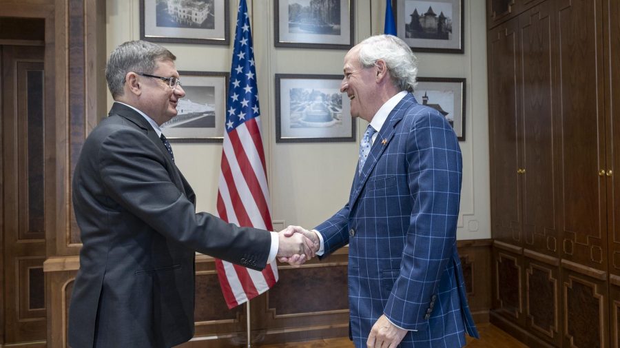 Igor Grosu, întâlnire cu noul ambasador al SUA: Securitatea energetică și investițiile, printre subiectele discutate
