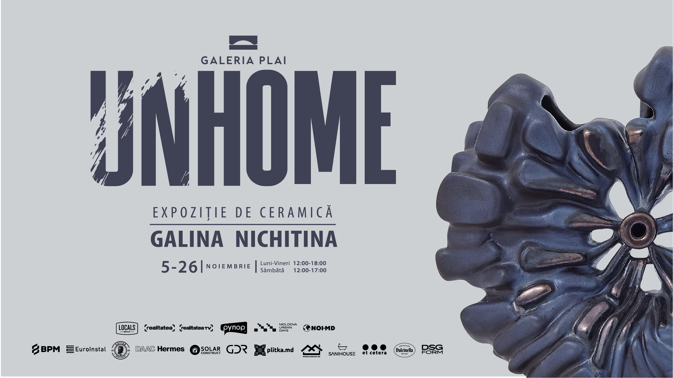 Expoziția „UNHOME”, dedicată sentimentului de „acasă” în vremuri de război, va fi prezentată la galeria Plai