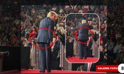 Donald Trump, umflătură misterioasă sub sacou la mitingul din Tennessee