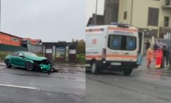 Accident grav la Stăuceni. Este implicat un autobuz și un BMW