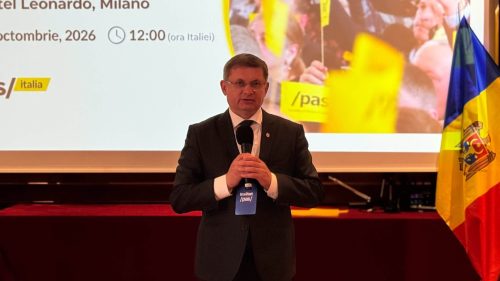 VIDEO Organizația PAS din Italia va avea sediul în Chișinău. Grosu: „Filiale” ale partidului vor exista în 11 țări