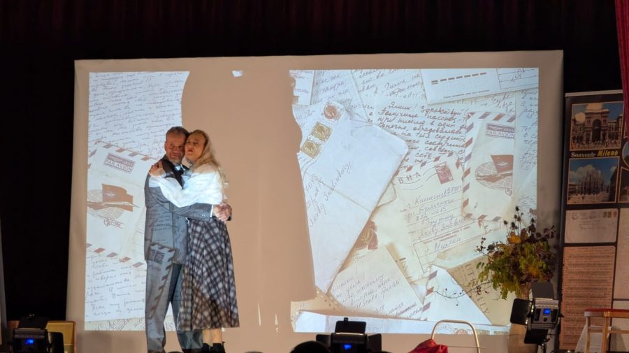 „Scrisori din Milano”, spectacol dedicat aniversării lui Iacob și Svetlana Burghiu, prezentat la Rîșcani