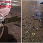 VIDEO Accident violent în apropierea Primăriei din Durlești. Mai multe automobile, avariate