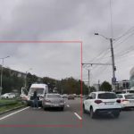 Accident în Chișinău: O ambulanță care ar fi circulat pe contrasens s-a ciocnit cu un automobil