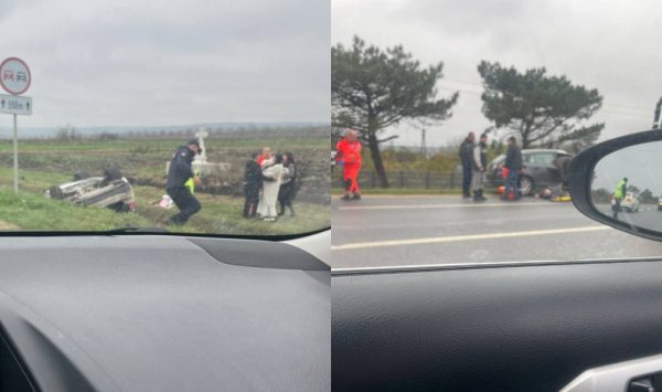 Două mașini s-au lovit la Telenești: Unul dintre șoferi a murit, iar alte trei persoane au fost rănite