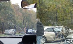 VIDEO Impact violent în sectorul Ciocana. Ambulanța – la fața locului