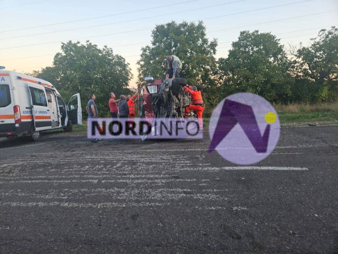 Impact între un Volkswagen și un Ford, la Florești. Trei pasageri au ajuns la spital