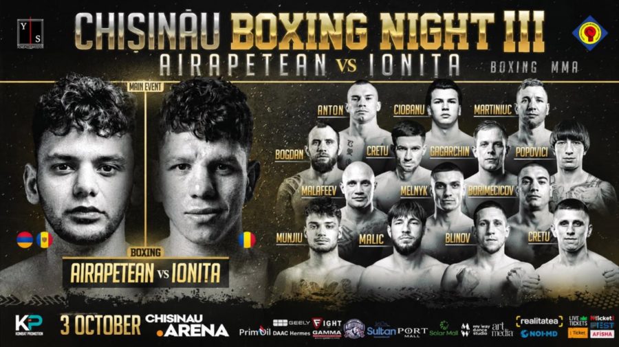 Noapte de foc la Chișinău Arena: Chișinău Boxing Night III a adus adrenalină și confruntări incendiare