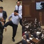 Scandal în Parlamentul Armeniei! Mai mulți deputați s-au luat la bătaie: Câțiva au fost răniți