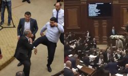 Scandal în Parlamentul Armeniei! Mai mulți deputați s-au luat la bătaie: Câțiva au fost răniți