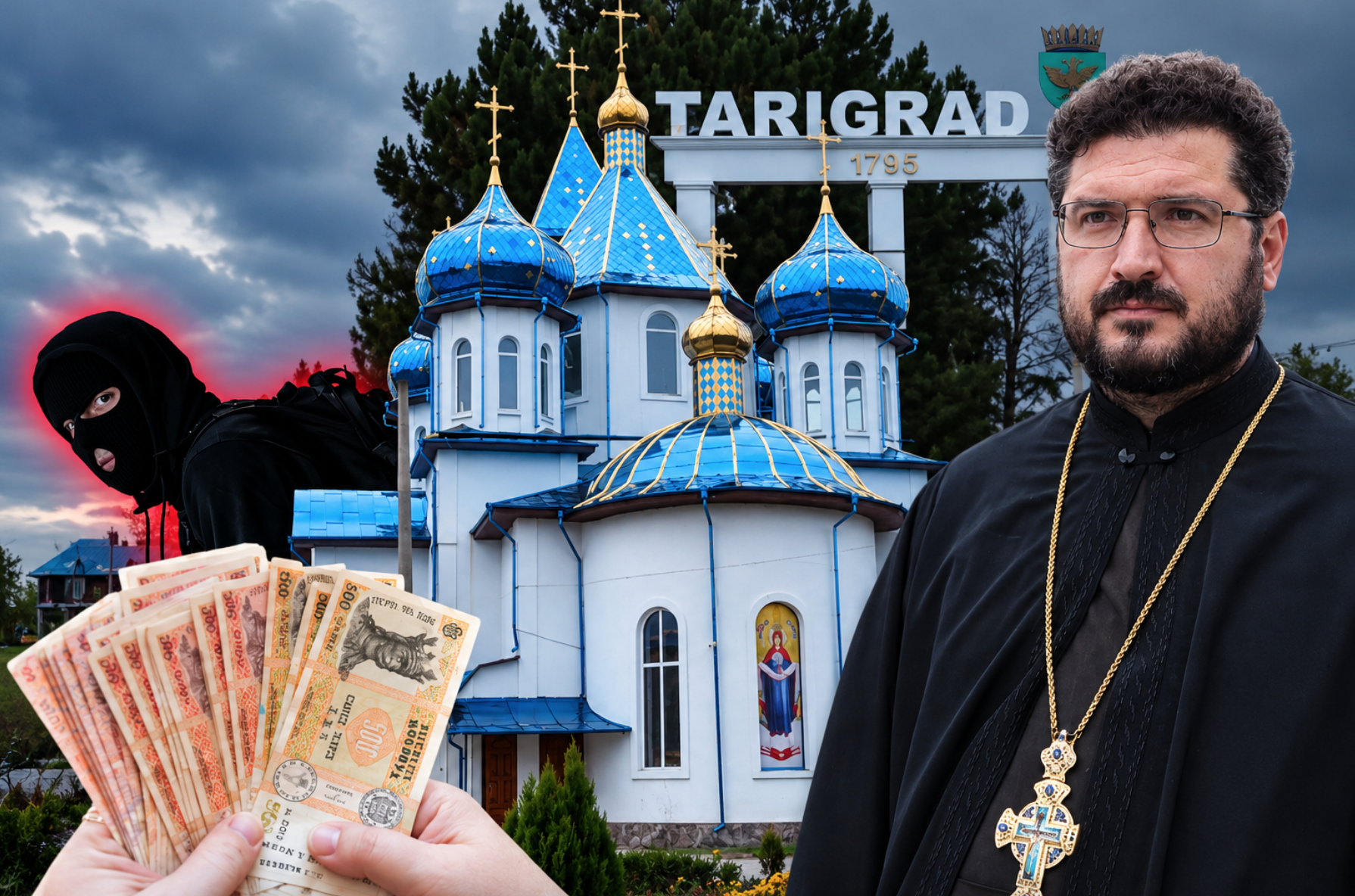 VIDEO Banii furați de la biserica din Țarigrad erau pentru încălzire și renovare. Ce spune parohul
