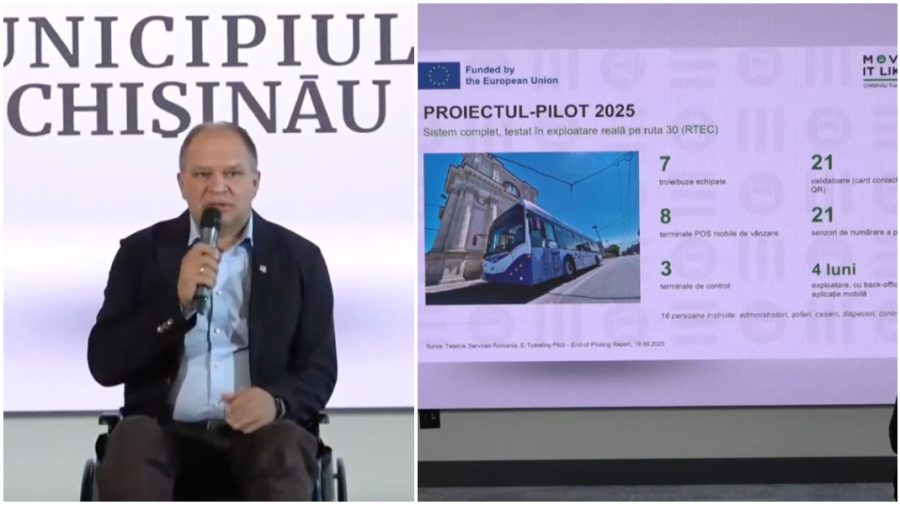VIDEO Primăria Chișinău a prezentat conceptul de tichetare electronică pentru transportul public
